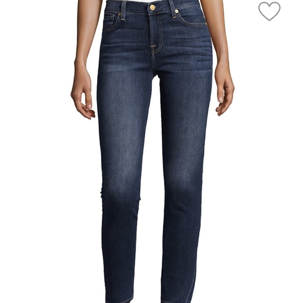 7 For all Mankind Gwenevere High Rise Skinny jeans.